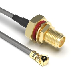 1 pcs : CABLE 375 RF-150-A-2 - Coaxial IPEX MHF1 to SMA 1.13mm OD Coaxial Cable 5.906' (150.00mm)