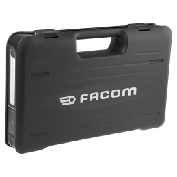 1 pcs - Facom 26-Piece Metric 1/2 in Standard Socket Set with Ratchet, 6 point