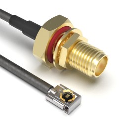 1 pcs : CABLE 319 RF-100-A-1 - Coaxial IPEX MHF1 LK to SMA 1.37mm OD Coaxial Cable 3.937' (100.00mm)