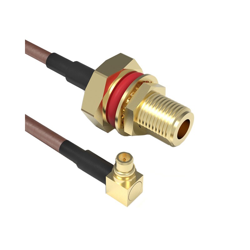 1 pcs : CABLE 196 RF-0100-A-1 - Coaxial SMA to MMCX RG-178 3.937' (100.00mm)