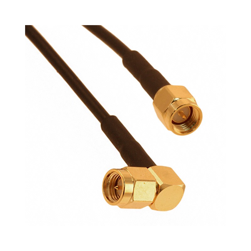 1 pcs : CCSMA1-MM-RG174-12 - Coaxial SMA to SMA RG-174 12.00' (304.80mm)