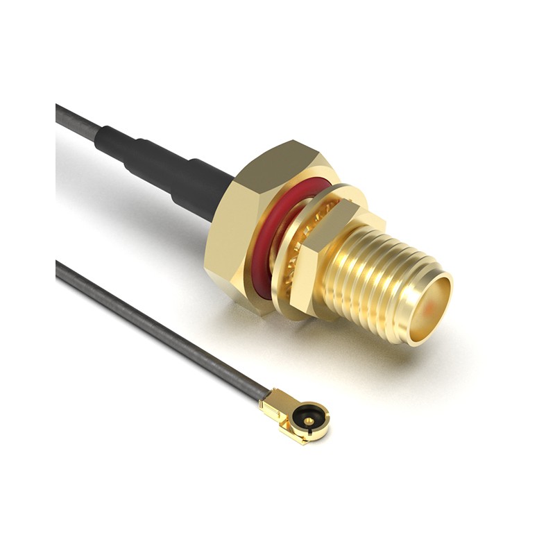 1 pcs : CABLE 375 RF-300-A-2 - Coaxial IPEX MHF1 to SMA 1.13mm OD Coaxial Cable 11.811' (300.00mm)