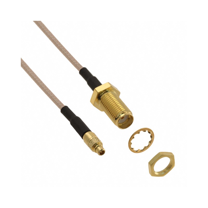 1 pcs : 0897616801 - Coaxial SMA to MMCX RG-178 12.00' (304.80mm)