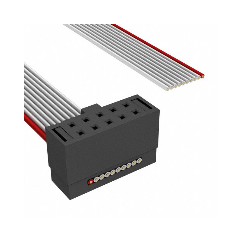 1 pcs : TCSD-05-S-12.00-01-N - CABLE ASSEM 2MM 10PS SGL END 12'