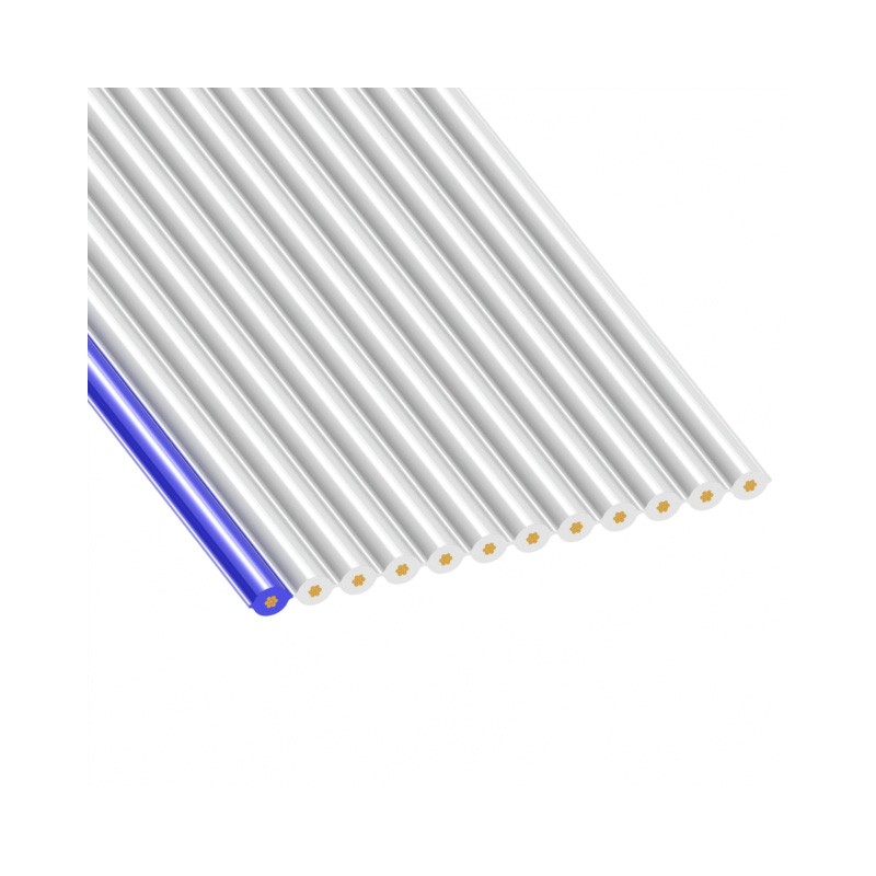 1 pcs : 3609/12 100 - CBL RIBN 12COND 0.025 WHITE FOOT