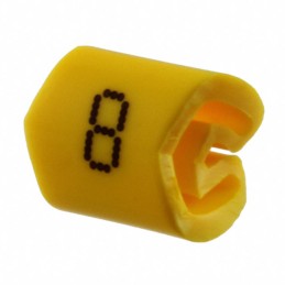 1 pcs : 0800462:0008 - WIRE MARKER SLIP-ON YELLOW