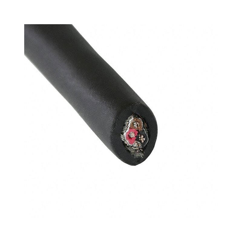 1 pcs : 45113 BK199 - CABLE 3COND 24AWG BLK SHLD FEET