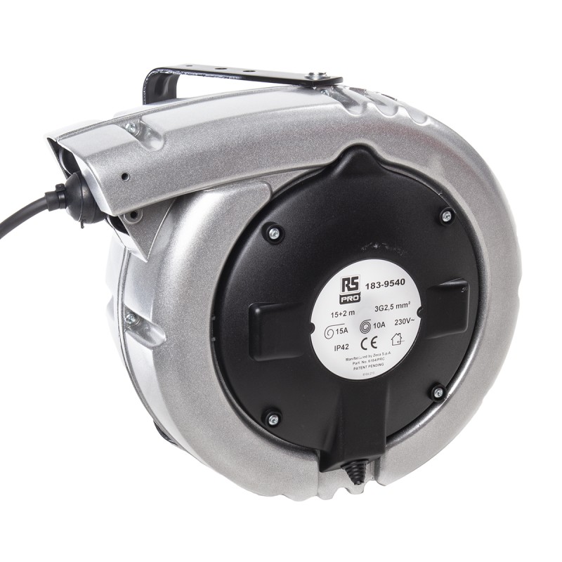 1 pcs - RS PRO 15m 0 Socket Cable Reel, 230 V
