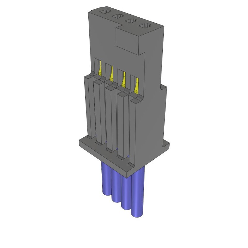 1 pcs : SFSS-04-28-G-08.00-S - SINGLE ROW DISCRETE WIRE ASSEMBL