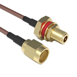 1 pcs : CABLE 234 RF-0300-A-1 - Coaxial RP-SMA to RP-SMA RG-178 11.811' (300.00mm)