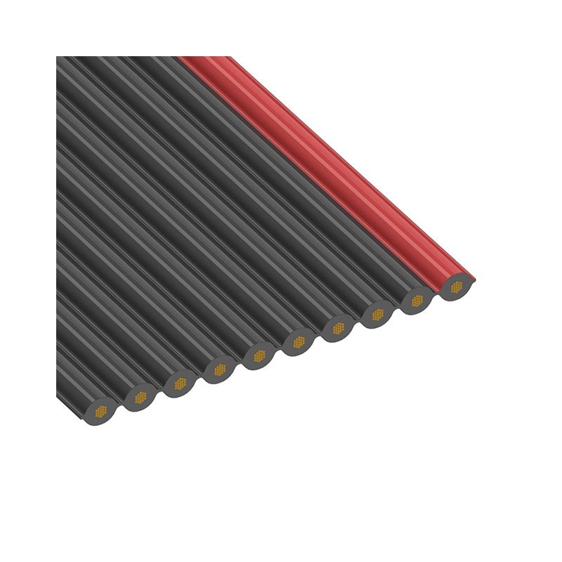 1 pcs : 3319/10 300 - CBL RIBN 10COND 0.05 BLACK FOOT