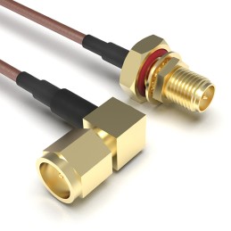 1 pcs : CABLE 252 RF-0300-A-1 - Coaxial RP-SMA to SMA RG-178 11.811' (300.00mm)
