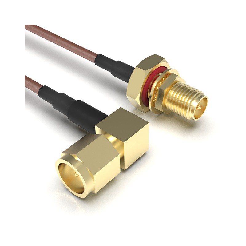 1 pcs : CABLE 252 RF-0300-A-1 - Coaxial RP-SMA to SMA RG-178 11.811' (300.00mm)