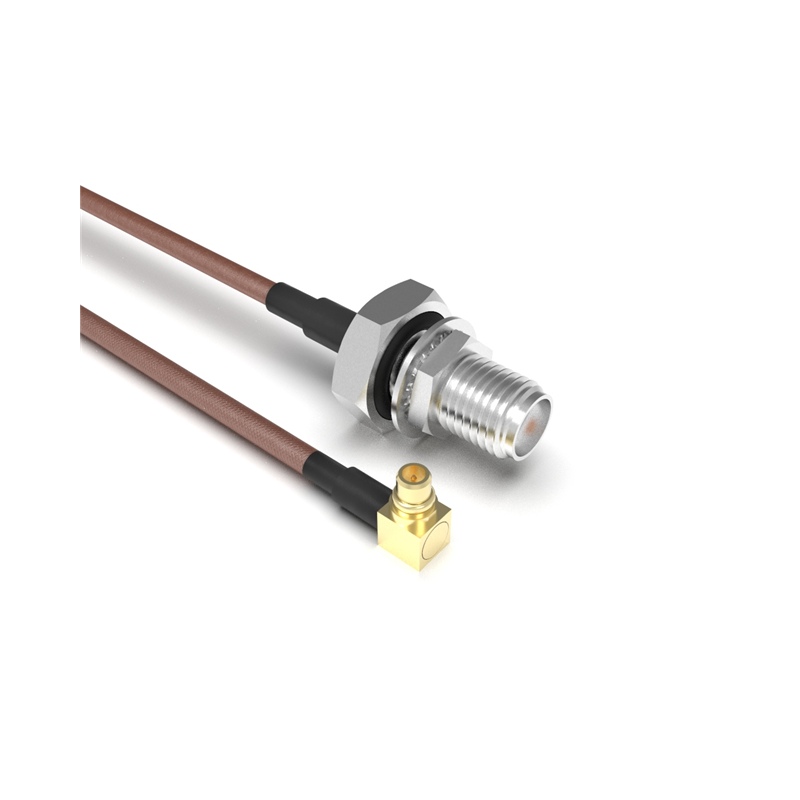 1 pcs : CAB411RF-0200-A-1-E - Coaxial SMA to MMCX RG-178 7.874' (200.00mm)