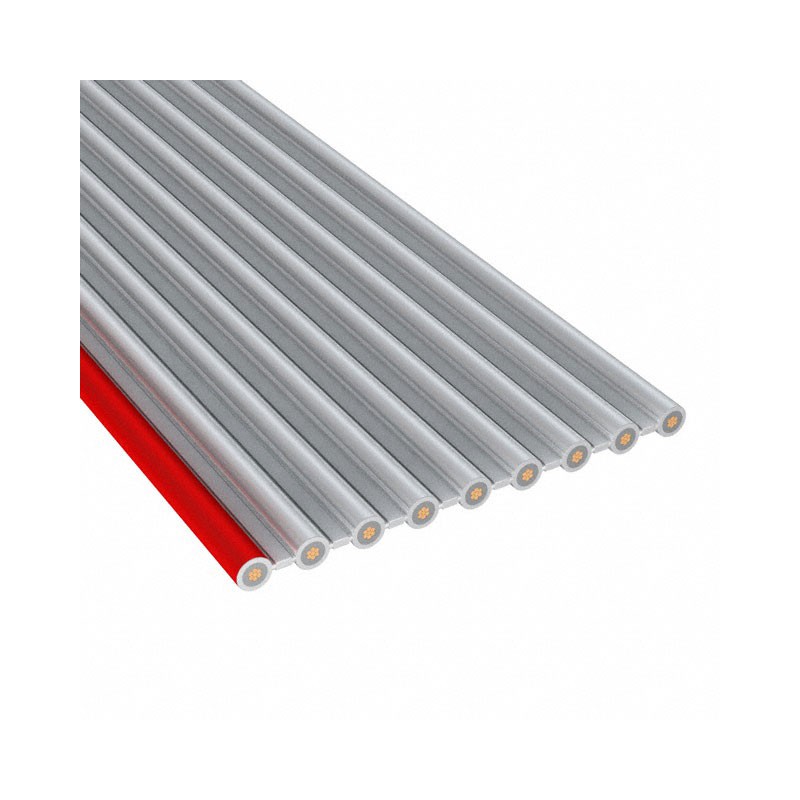 1 pcs : 8125/09 - CABLE RIBBON 9COND 0.1 GRAY FOOT