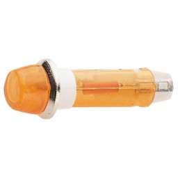 1 pcs - CAMDENBOSS Orange Panel Mount Indicator, 125V, 8mm Mounting Hole Size, Solder Tab Termination