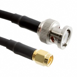 1 pcs : 245101-04-M0.50 - Coaxial BNC to SMA RG-58 19.69' (500.00mm)