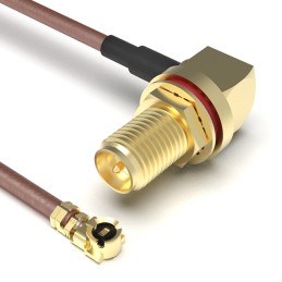 1 pcs : CABLE 395 RF-200-A-1 - Coaxial IPEX MHF1 to RP-SMA RG-178 7.874' (200.00mm)