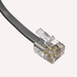 1 pcs : BC-64RS014F - CABLE MOD 6P4C PLUG TO PLUG 14'