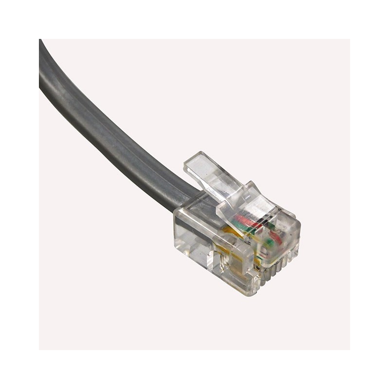 1 pcs : BC-64SS014F - CABLE MOD 6P4C PLUG TO PLUG 14'