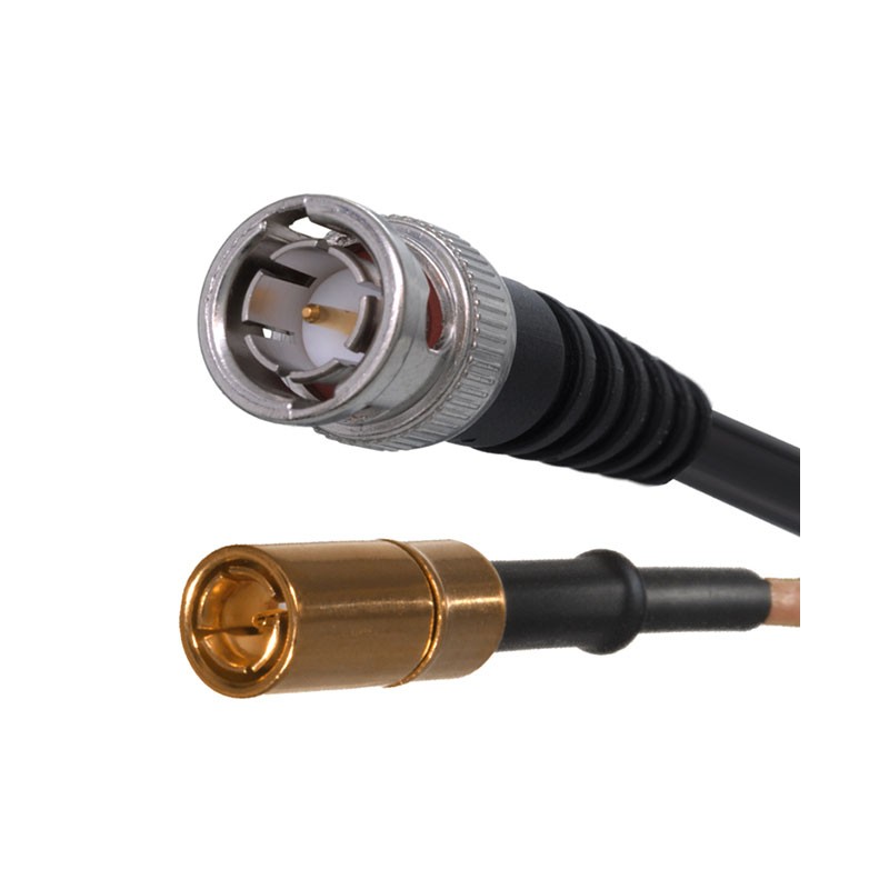 1 pcs : 415-0200-MM500 - Coaxial BNC to SMB RG-174 19.69' (500.00mm)