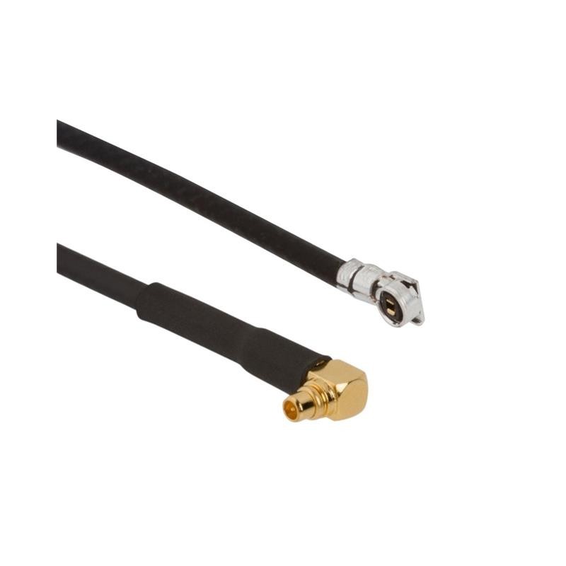 1 pcs : 095-900-555-100 - Coaxial AMC4 to MMCX 1.13mm OD Coaxial Cable 3.937' (100.00mm)