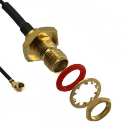 1 pcs : 336309-12-0300 - Coaxial U.FL (UMCC), AMC to SMA 1.13mm OD Coaxial Cable 11.811' (300.00mm)