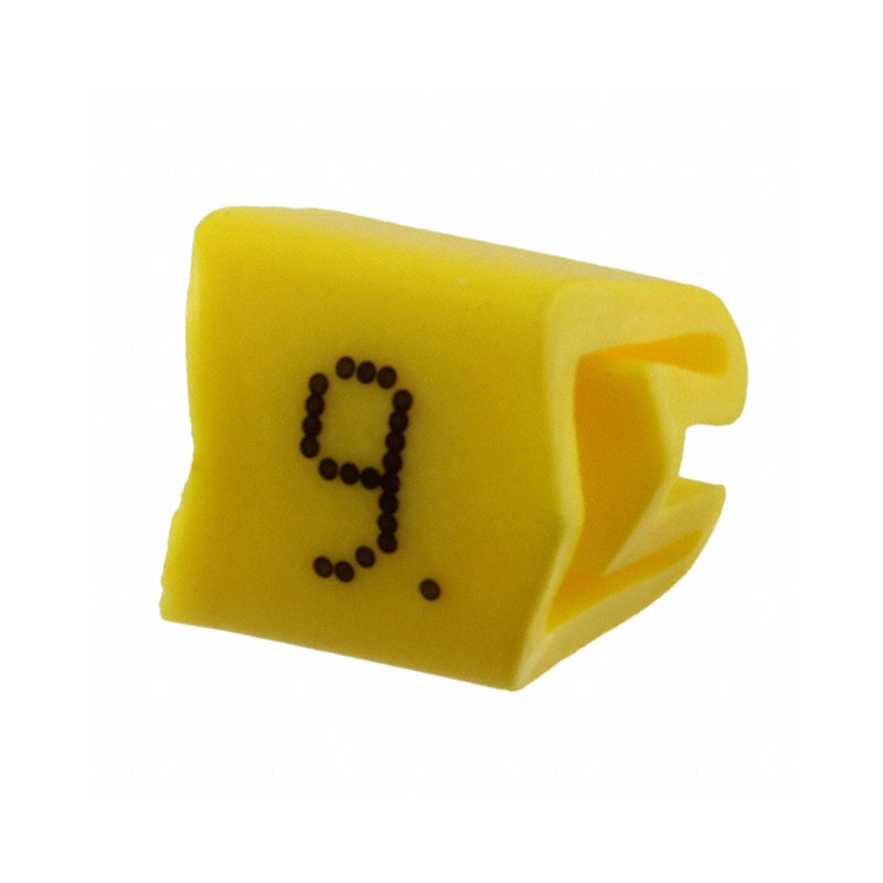 1 pcs : 0800462:0009 - WIRE MARKER SLIP-ON YELLOW