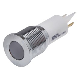 1 pcs - RS PRO White Panel Mount Indicator, 16mm Mounting Hole Size, Solder Tab Termination