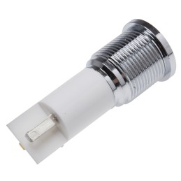 1 pcs - RS PRO White Panel Mount Indicator, 16mm Mounting Hole Size, Solder Tab Termination