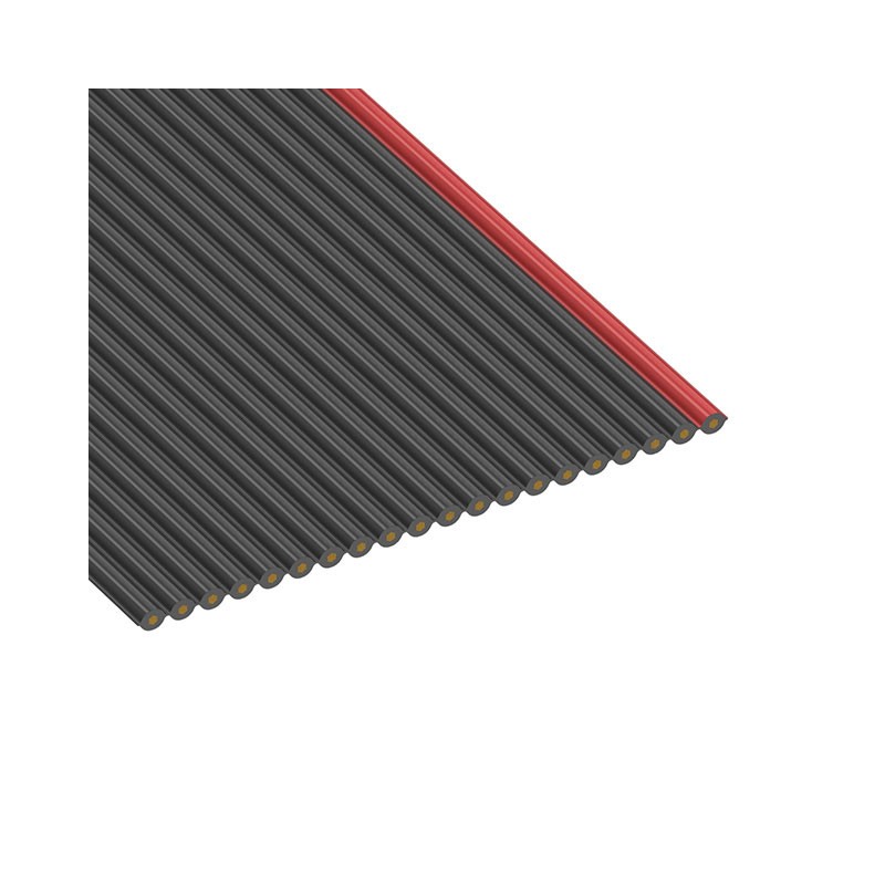 1 pcs : 3319/20SF 100 - CBL RIBN 20COND 0.05 BLACK FOOT