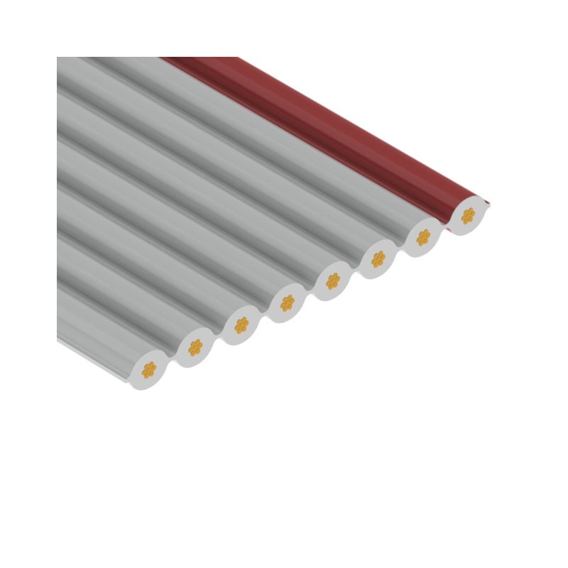 1 pcs : 3801/08 - CBL RIBN 8COND 0.05 GRAY FOOT