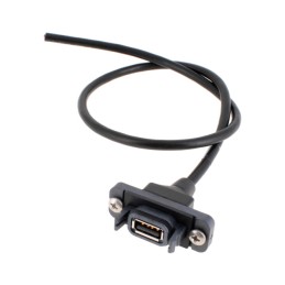 1 pcs : RPCU-G-00.25-AMS-BC - CBL USB2.0 A PLUG TO OPEN 0.82'