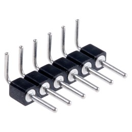 5 pcs - Preci-Dip Right Angle Through Hole Pin Header, 6 Contact(s), 2.54mm Pitch, 1 Row(s), Unshrouded