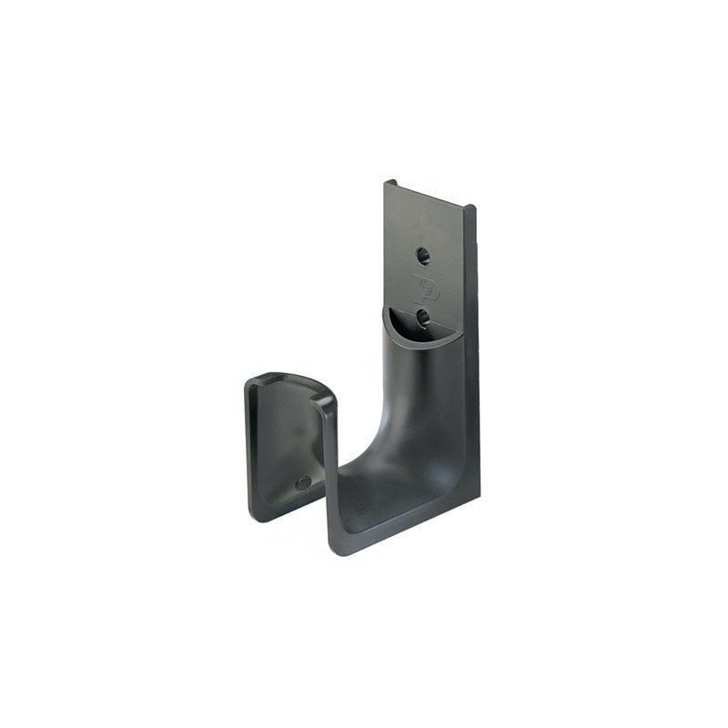 1 pcs : JMJH2W-X20 - CBL SPRT J-HOOK BLACK WALL MNT
