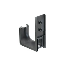 1 pcs : JMJH2W-X20 - CBL SPRT J-HOOK BLACK WALL MNT
