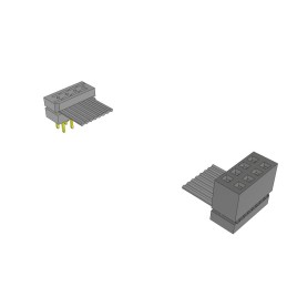 1 pcs : IDMD-04-T-02.50-T-G-R - SLIM BODY DOUBLE-ROW IDC MALE AS