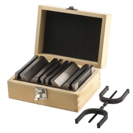 1 pcs - RS PRO Chrome Steel Screw Clamping V-Block, 63.6mm Capacity