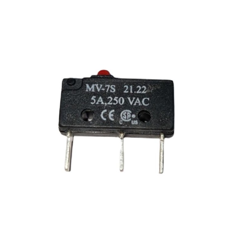 5 pcs - RS PRO Plunger Microswitch, Screw Terminal, 5A @ 250V ac, SPDT, IP40