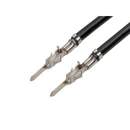 5 pcs - Molex Male Micro-Fit 3.0 to Male Micro-Fit 3.0 Crimped Wire, 75mm, 0.75mm², Black