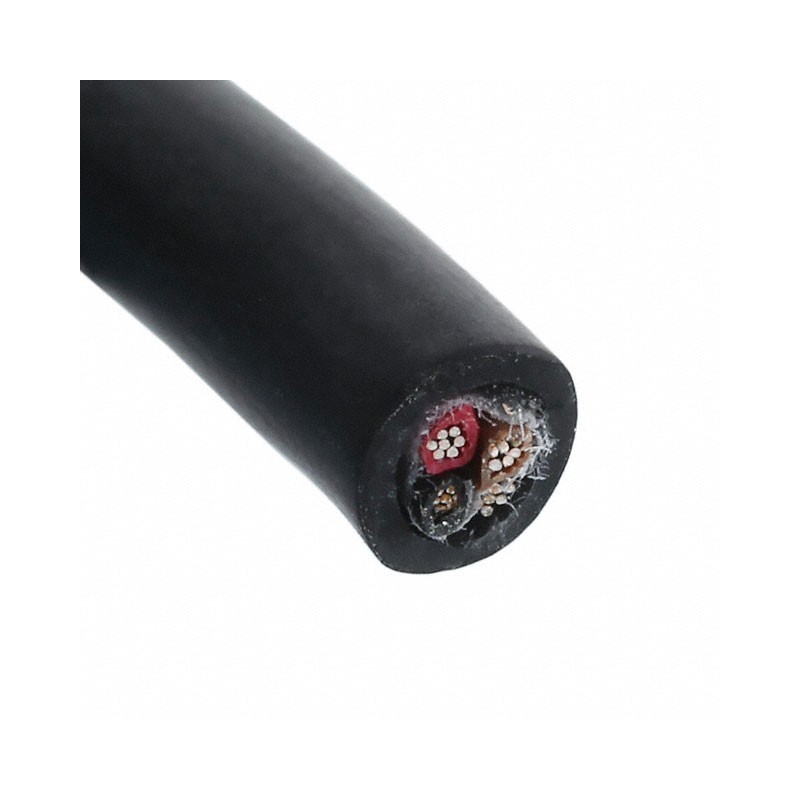 1 pcs : 45193 BK199 - CABLE 3COND 22AWG BLK SHLD FEET