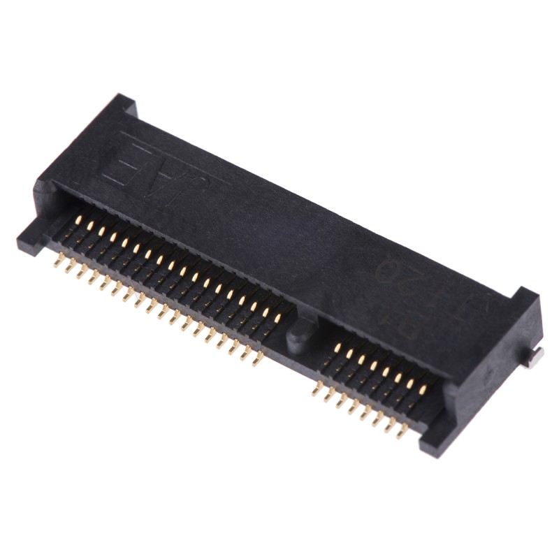 5 pcs - JAE 52 Way Right Angle Mini PCIe, PCI Memory Card Connector With Solder Termination