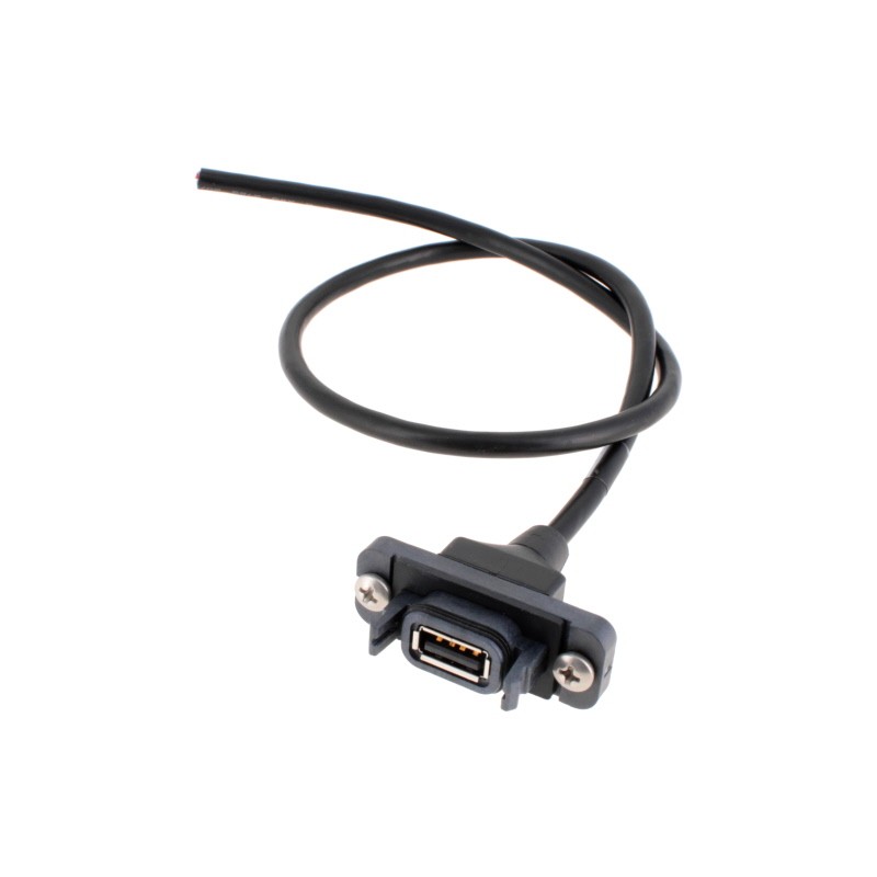 1 pcs : RPCU-G-00.50-AMS-BC - CBL USB2.0 A PLUG TO OPEN 1.64'