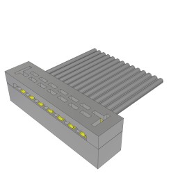 1 pcs : TCSD-07-S-04.00-01 - 2MM DOUBLE ROW FEMALE IDC ASSEMB