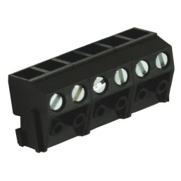 5 pcs - RS PRO PCB Terminal Block, 6-Contact, 5mm Pitch, Through Hole Mount, 1-Row, Screw Termination