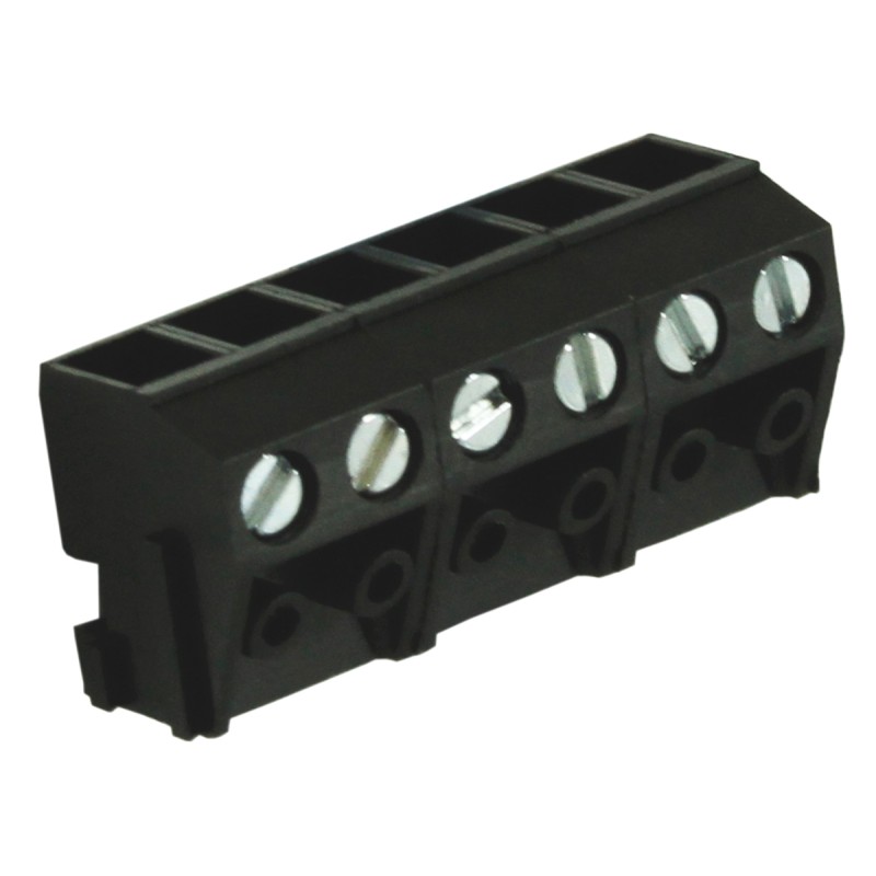 5 pcs - RS PRO PCB Terminal Block, 6-Contact, 5mm Pitch, Through Hole Mount, 1-Row, Screw Termination