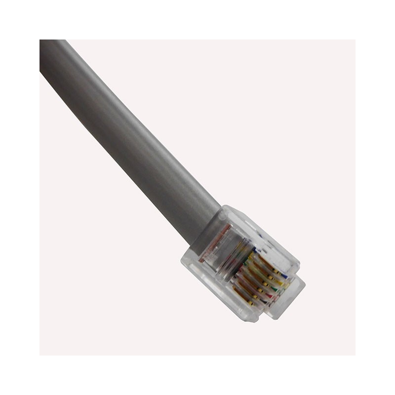 1 pcs : BC-66SS007F - CABLE MOD 6P6C PLUG TO PLUG 7'