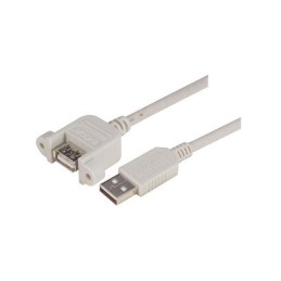 1 pcs : UPMAA-03M - CA USB-A PNL/USB-AM 0.3 MTR