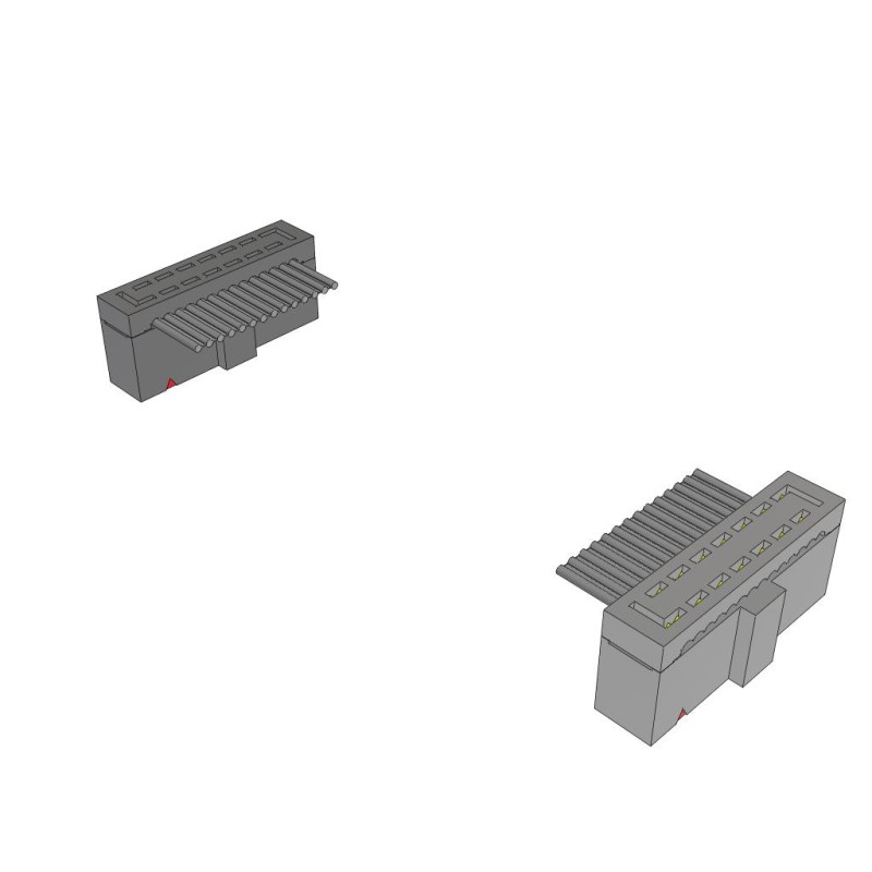 1 pcs : HCSD-07-D-17.00-01-N-G - IDC SOCKET AND TERMINAL CABLE AS