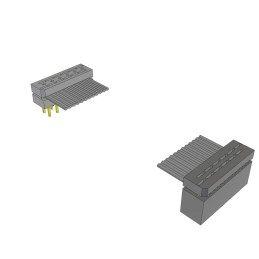 1 pcs : IDMD-06-T-12.00-G - SLIM BODY DOUBLE-ROW IDC MALE AS